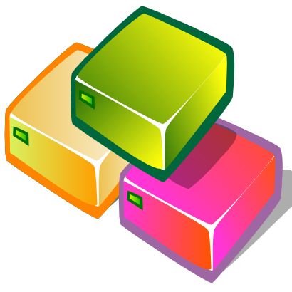 Download free orange green pink folder icon